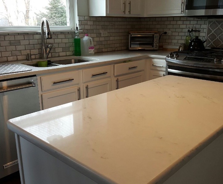 A finished counter top job.