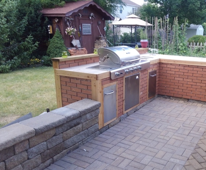 A finished patio project.